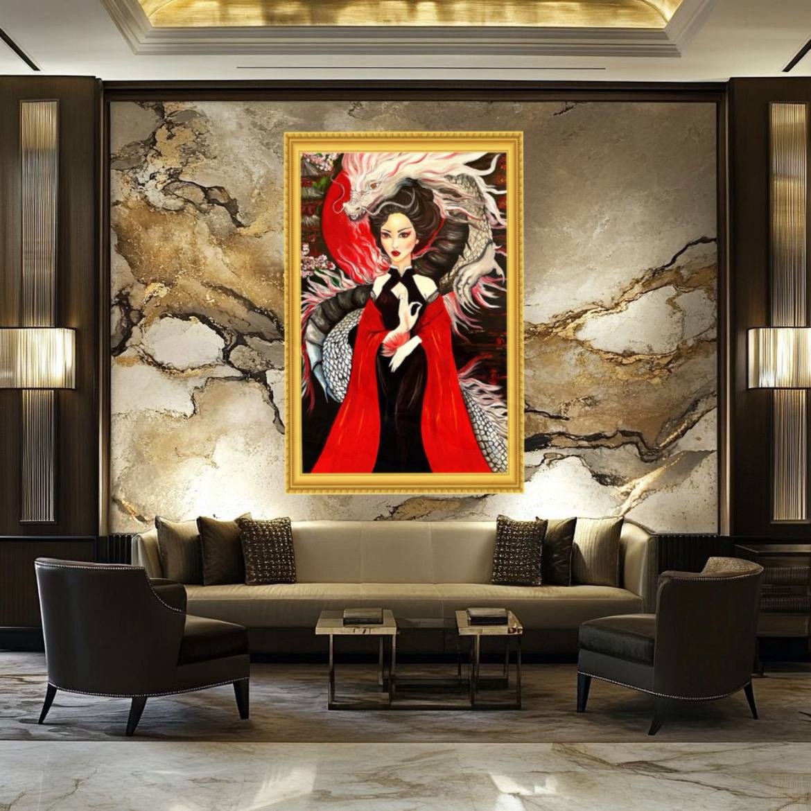 Benzaiten - Dragon Goddess in Japanese thumbnail 4