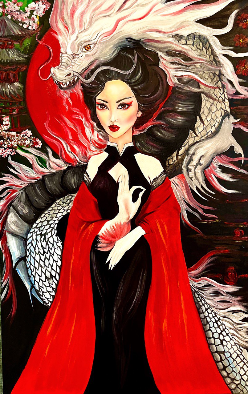 Benzaiten - Dragon Goddess in Japanese